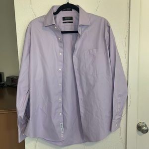 Nordstrom men’s shop lavender button up. Size 16.